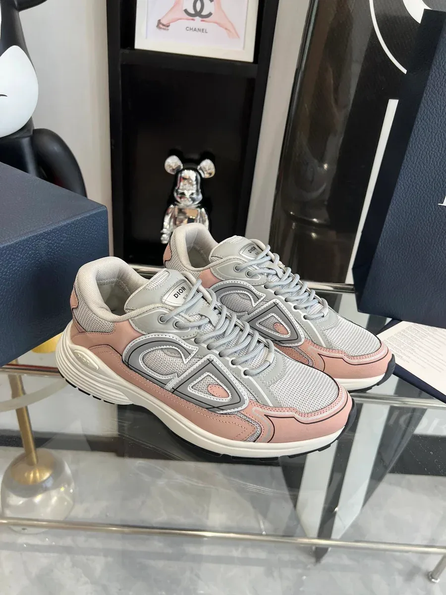 Dior Lady Dior 'Pink & Grey' Sneakers