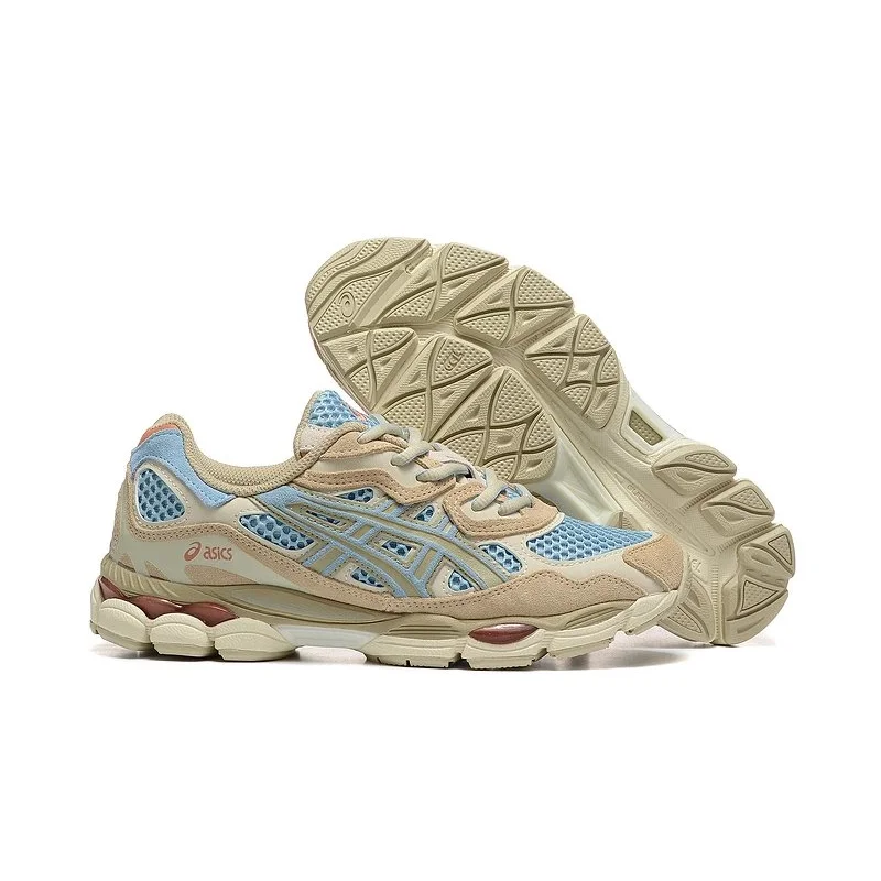 ASICS Gel-Nimbus Beige/Light Blue Sneakers