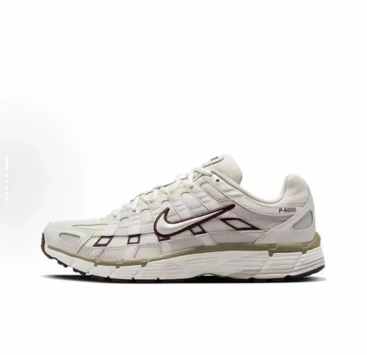 Nike P-6000 White/Brown/Green Sneakers