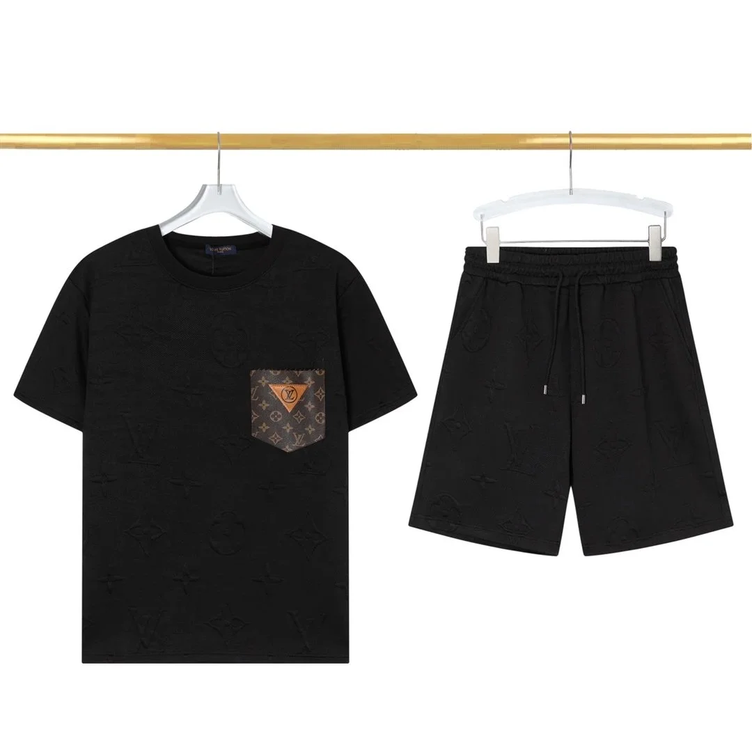Louis Vuitton Monogram Embossed Set Black Co-ord Set