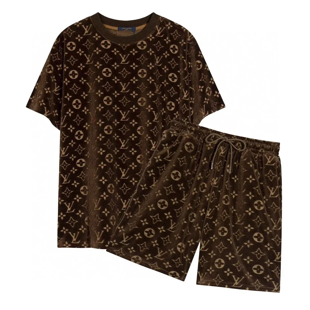 Louis Vuitton Monogram Velvet Set 02 Coffee
