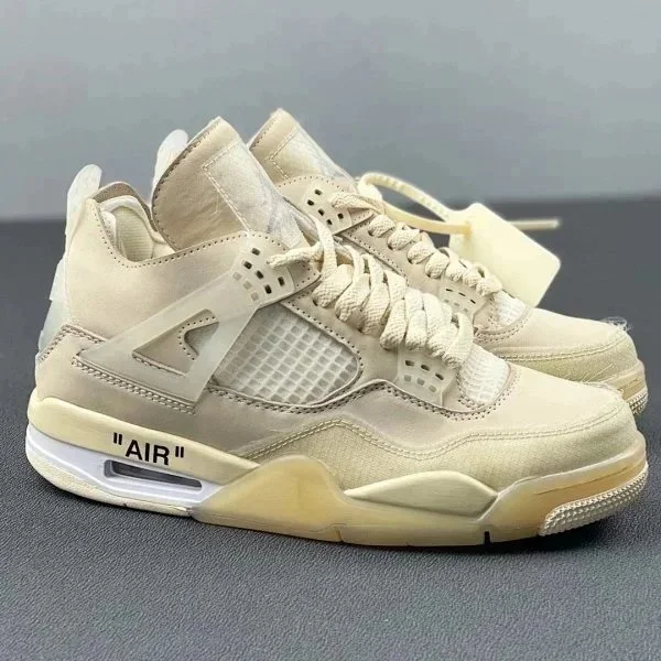 Off-White Air Jordan 4 Off-White 'Sail' Sneakers