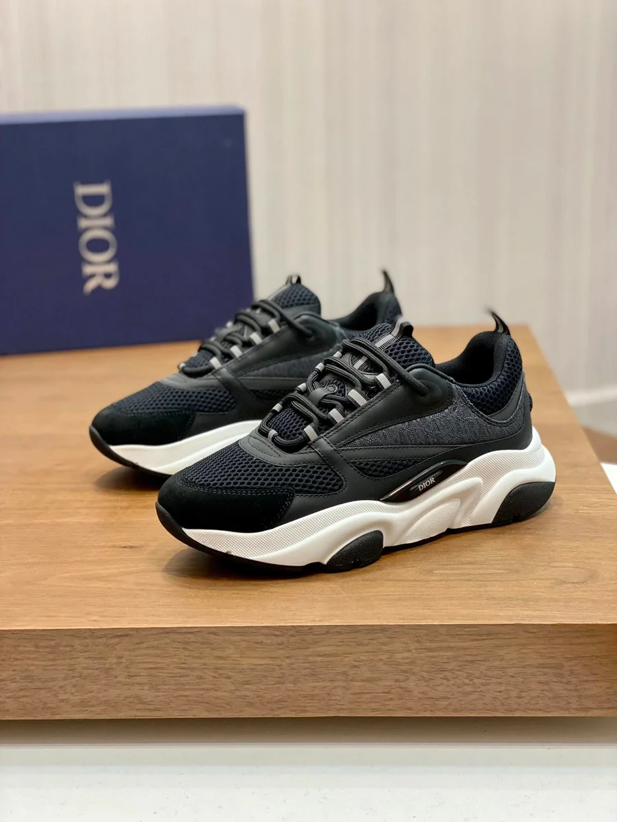 Dior Dior Book Tote Black White Sneakers