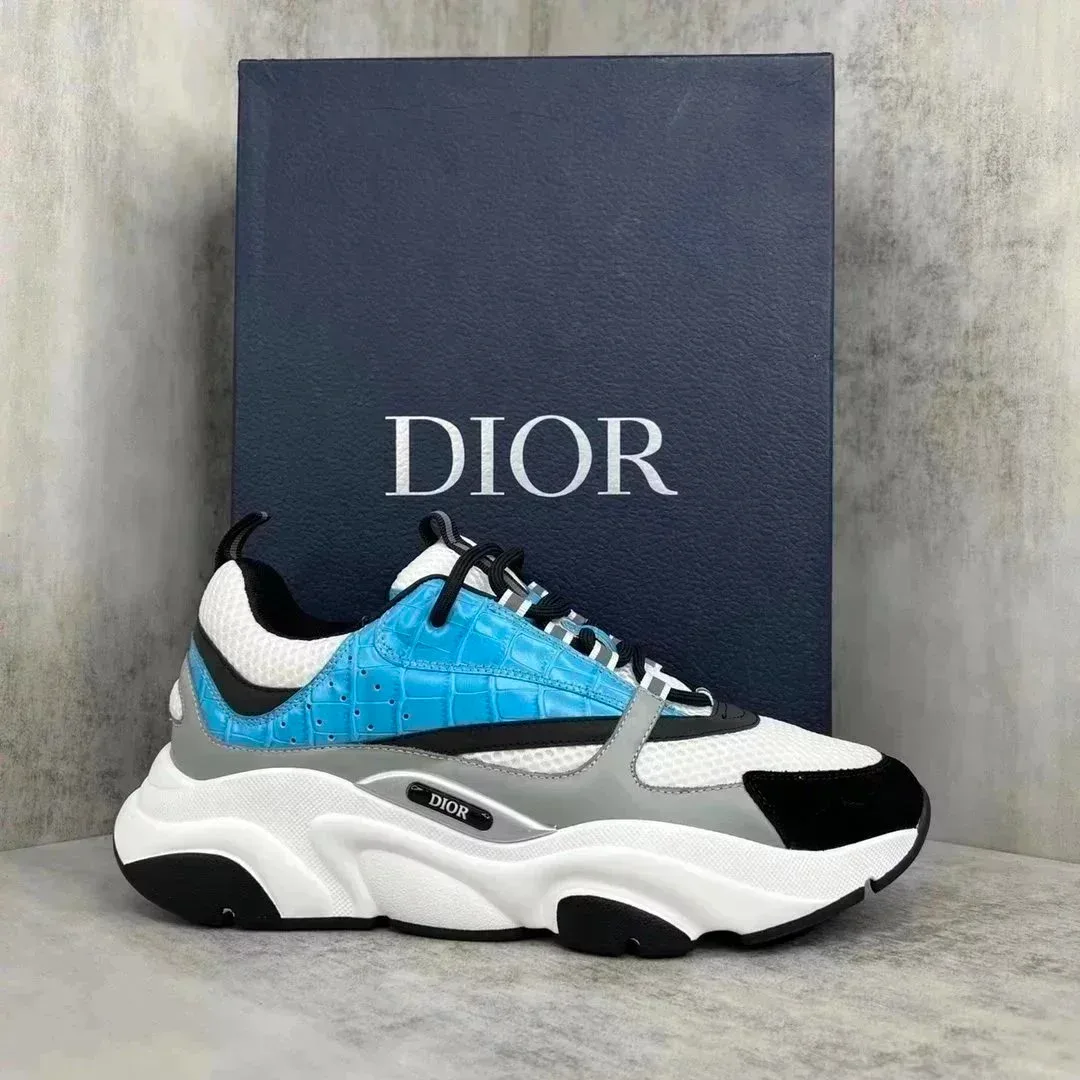 Dior Dior Book Tote Blue & White Sneakers