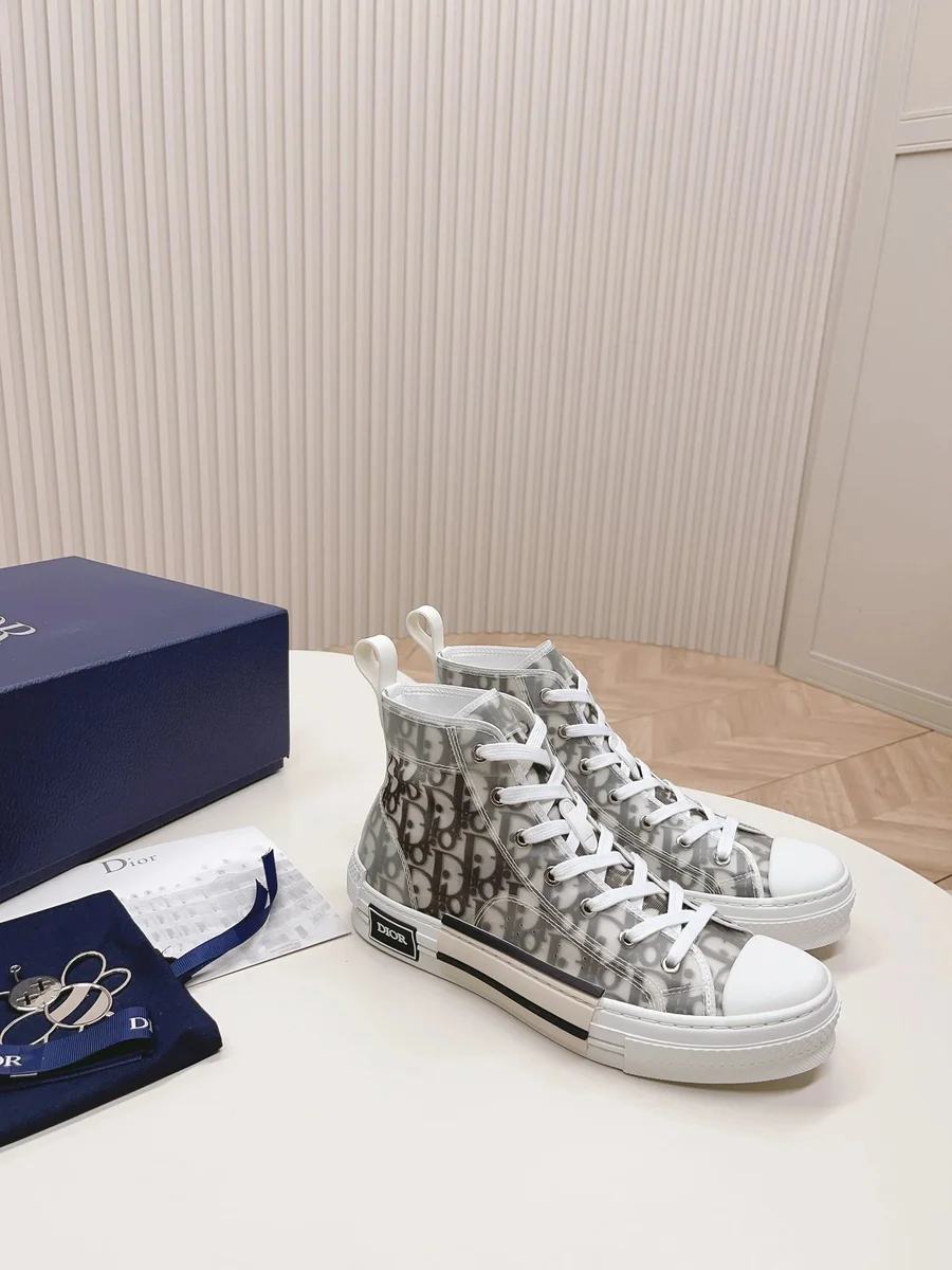 Dior Dior Book Tote White High-Top Sneakers