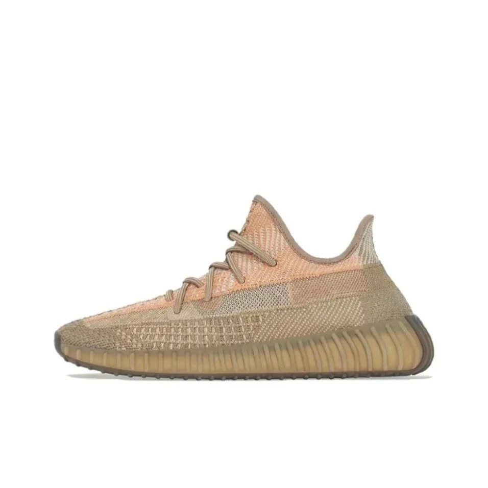 Adidas Yeezy 350 V2 Dirty Orange Reflective Laces Sneakers