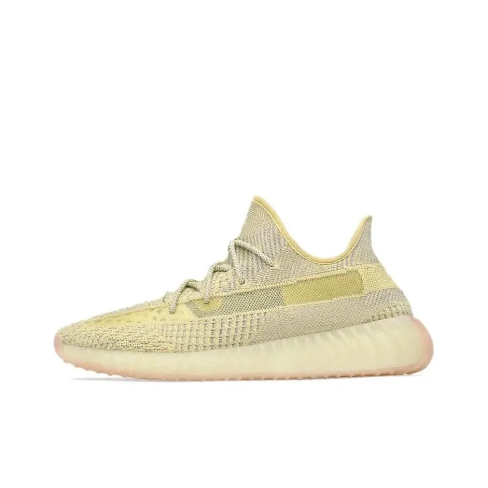 Adidas Yeezy 350 V2 Dirty Yellow Reflective Laces Sneakers