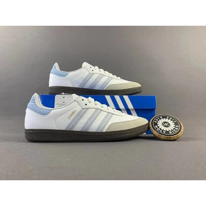 Adidas Samba White/Blue Sneakers