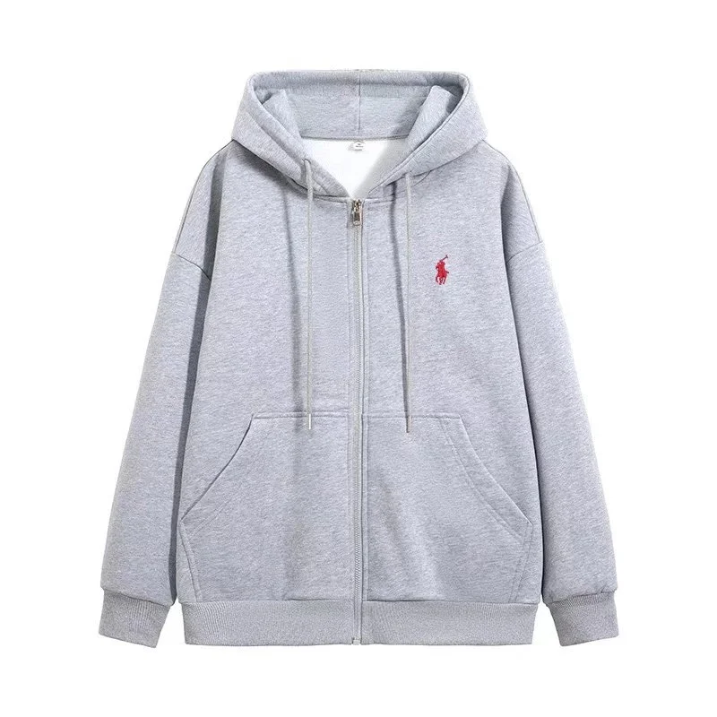 Polo Ralph Lauren QS19 Grey Zip-Up Hoodie