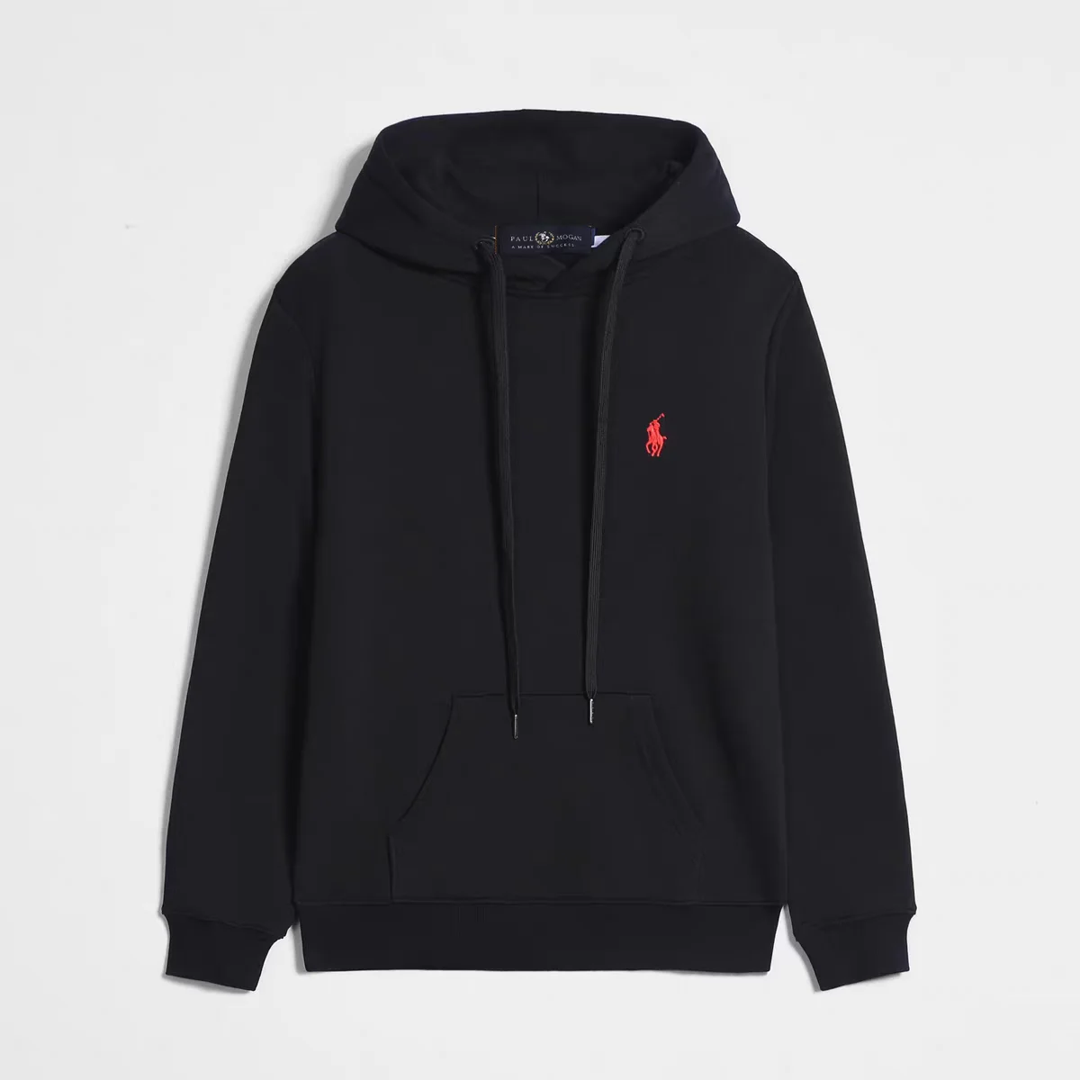 Polo Ralph Lauren Black Red Pony Hoodie