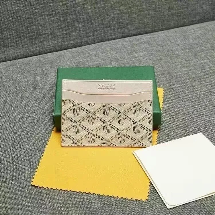 Goyard Goyardine Card Holder Cream