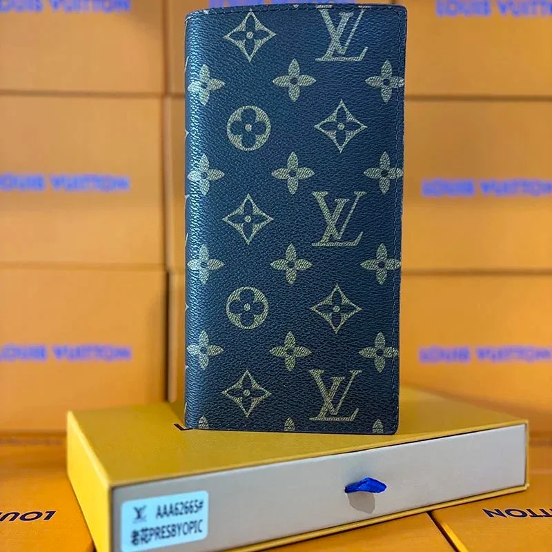 Louis Vuitton Neverfull LV Long Wallet in Blue Monogram