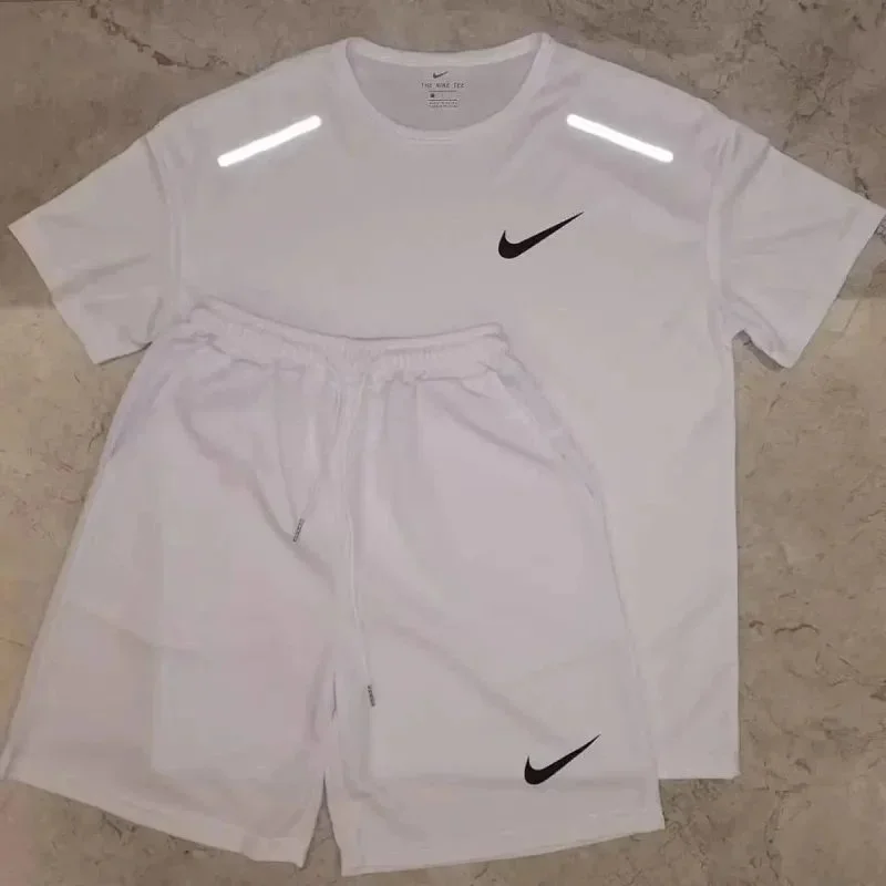 Nike White Dri-FIT Set T-Shirt & Shorts