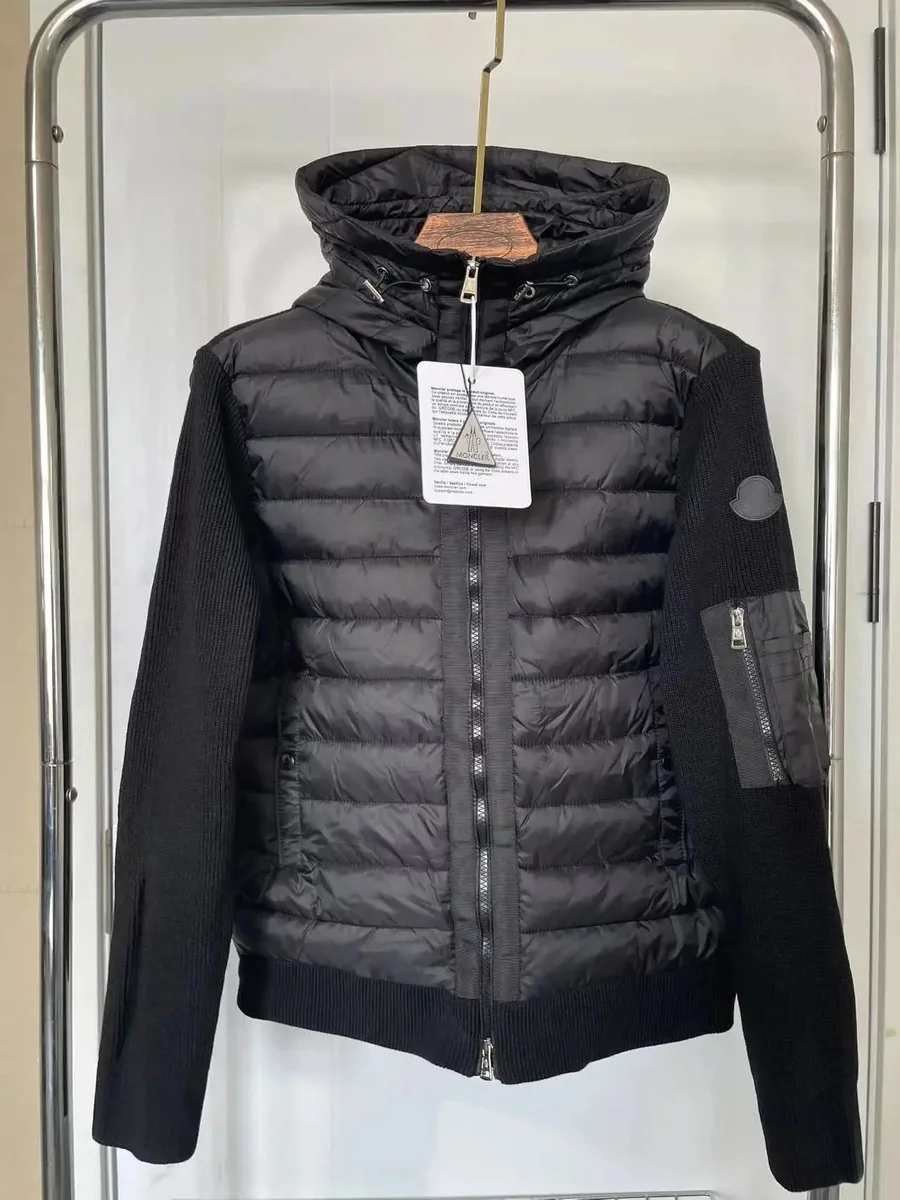 Moncler Black Hooded Puffer Jacket