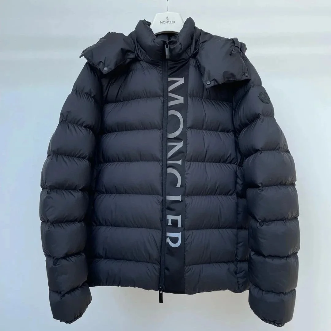 Moncler Black Logo Puffer Jacket