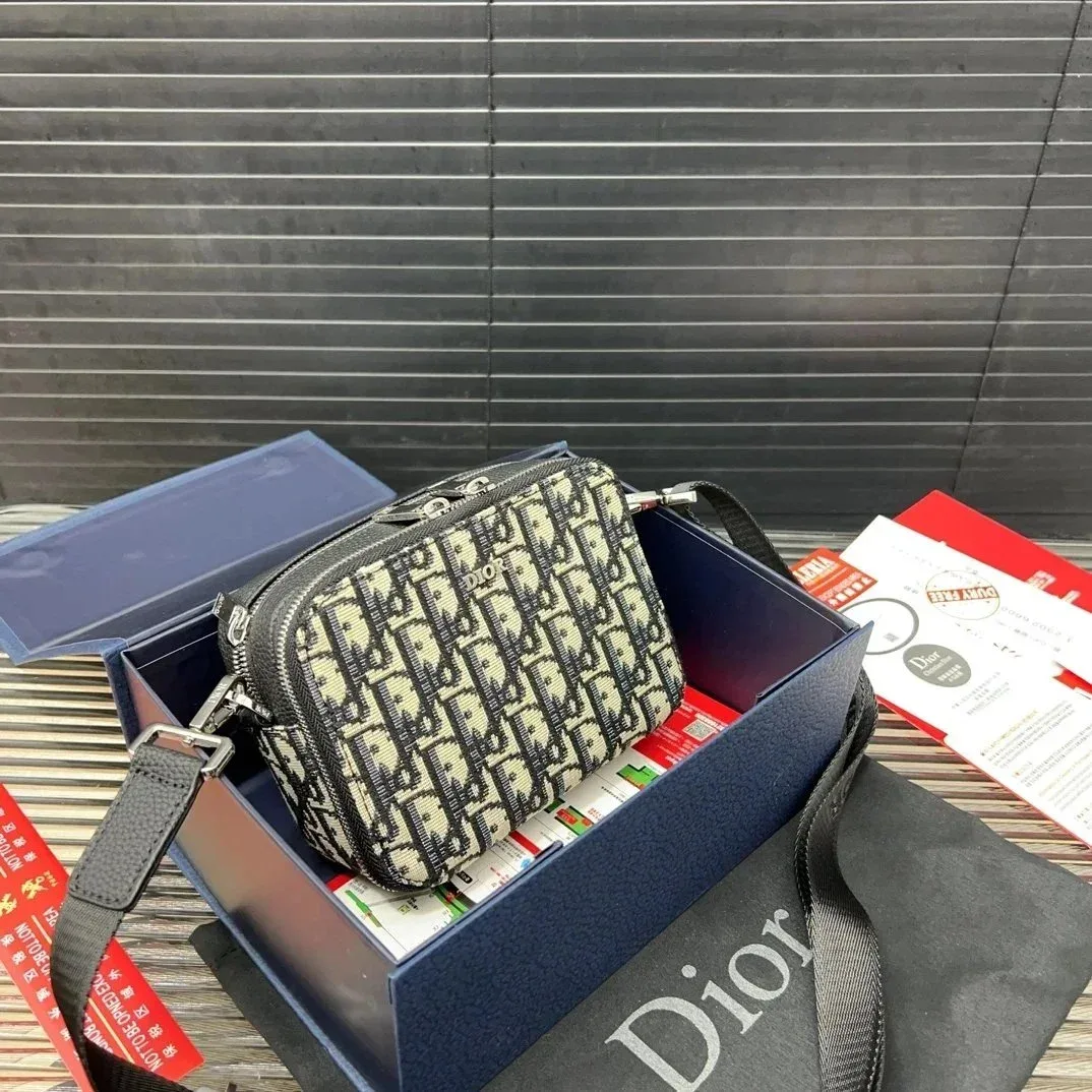 Dior Lady Dior Beige/Black Crossbody Bag