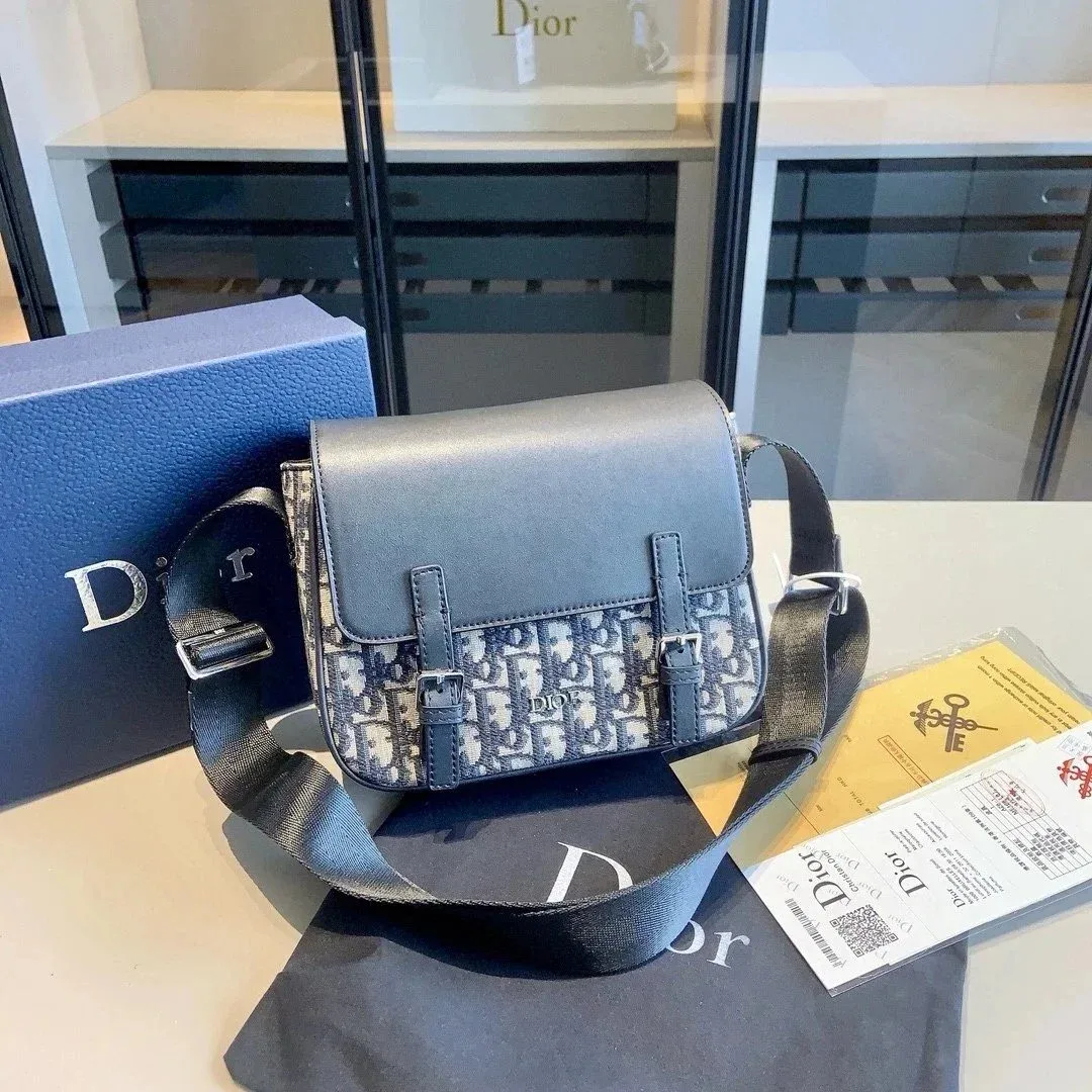 Dior Lady Dior Oblique Monogram Crossbody Bag