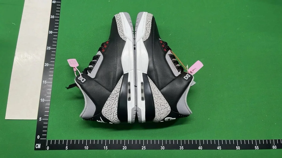 Nike Air Jordan 3 Black Cement Sneakers