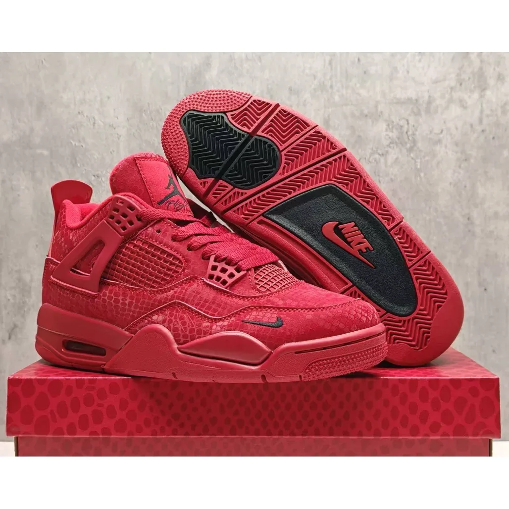 Nike Air Jordan 4 Red Tongue Sneakers
