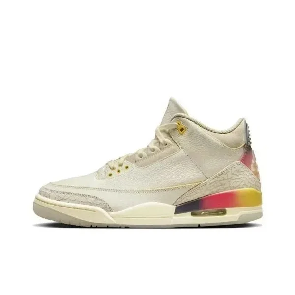 Nike Air Jordan 3 Sail/University Red Sneakers