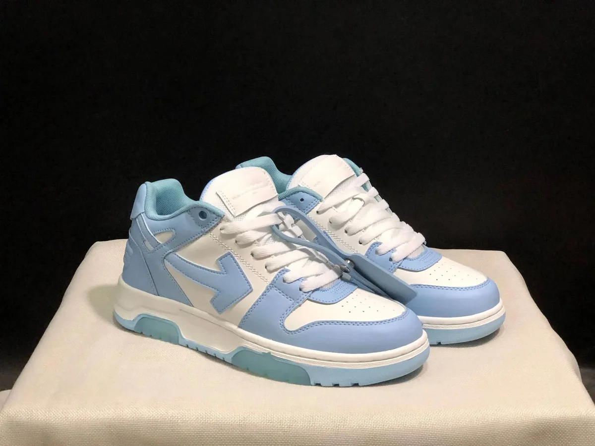 Off-White OW100 Diagonal Light Blue Sneakers