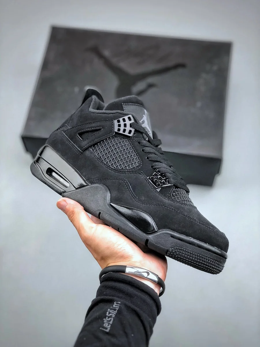 Nike Air Jordan 4 Black Triple Black Sneakers
