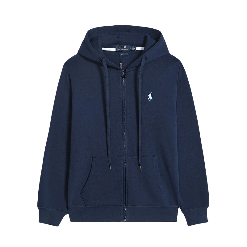 Polo Ralph Lauren Navy Blue Zip-Up Hoodie