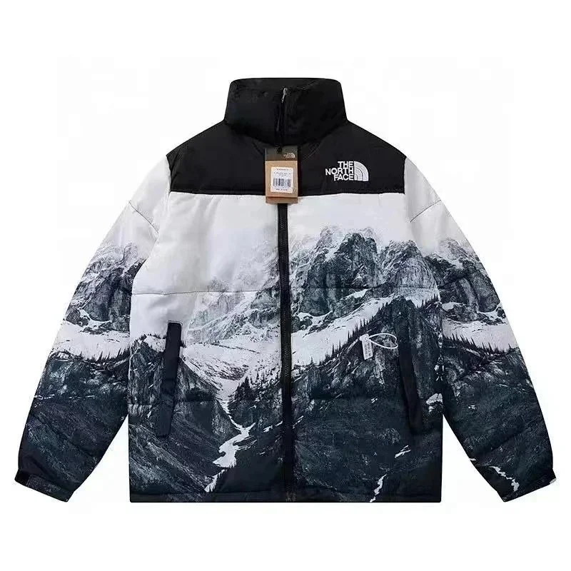 The North Face Nuptse Mountain Print Parka
