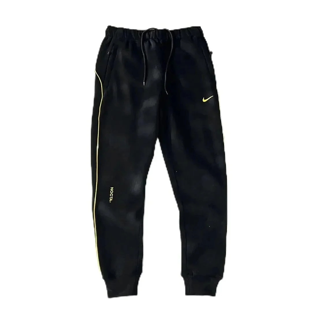 Nike Nocta Black with Yellow Trim Sweatpants