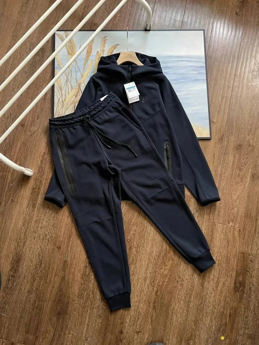 Nike Tech Fleece Navy Blue Tracksuit Set