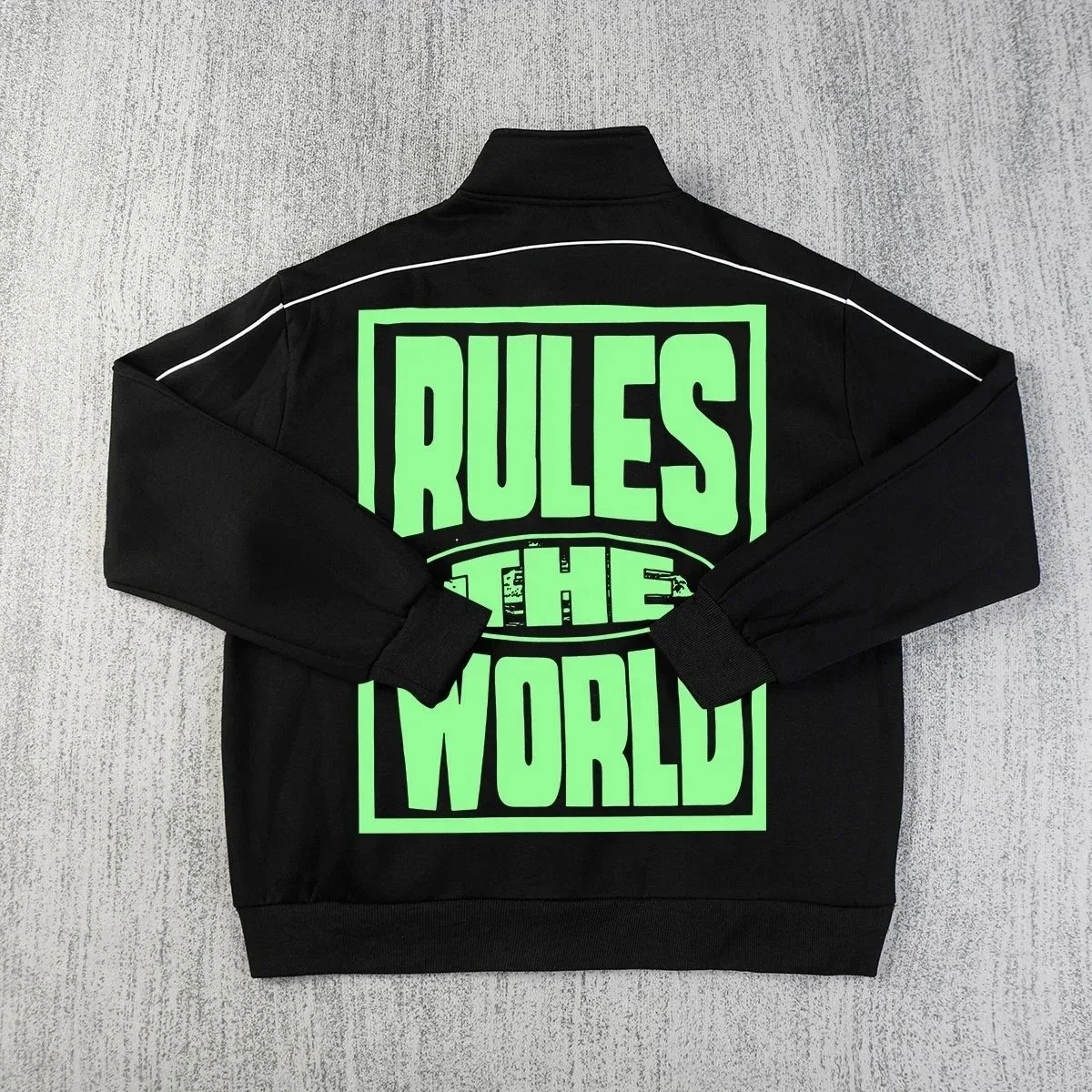 Black 'Rules the World' Jacket