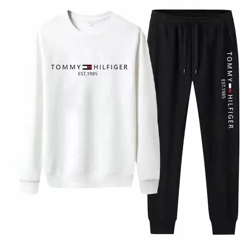 Tommy Hilfiger White & Black Co-ord Set