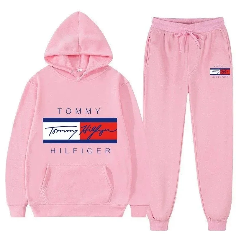 Tommy Hilfiger Pink Classic Logo Tracksuit
