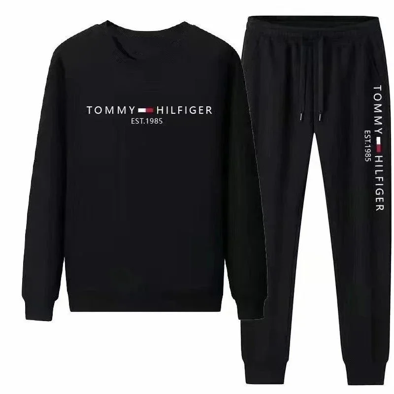 Tommy Hilfiger Black Classic Logo Tracksuit