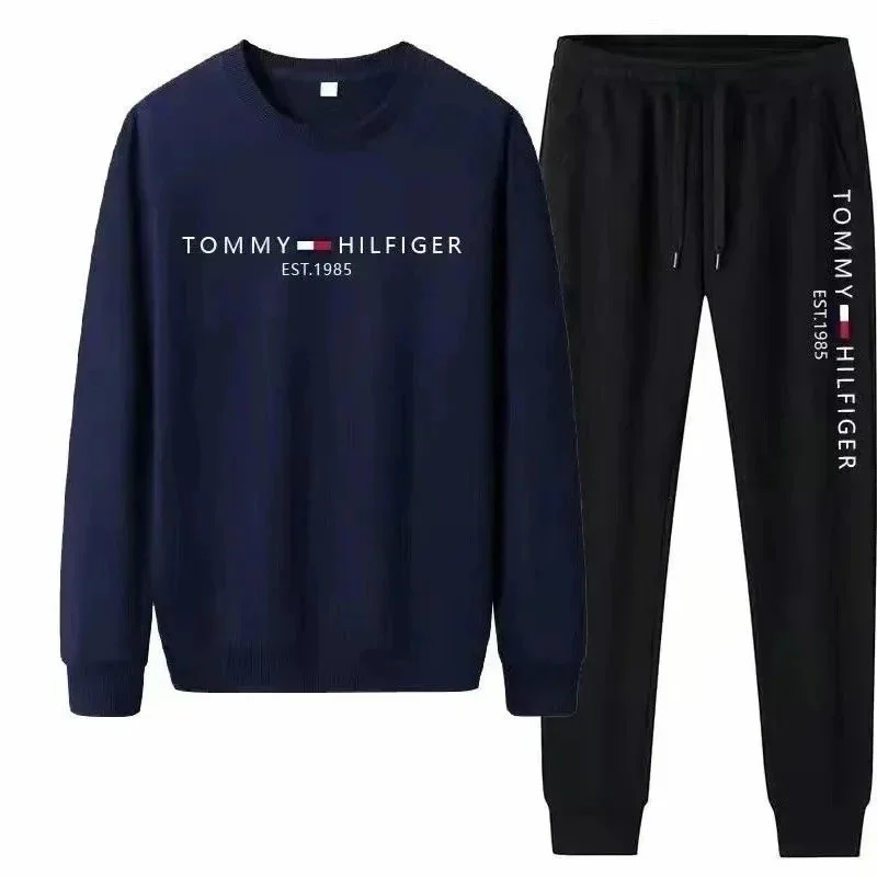 Tommy Hilfiger Classic Logo Navy & Black Tracksuit