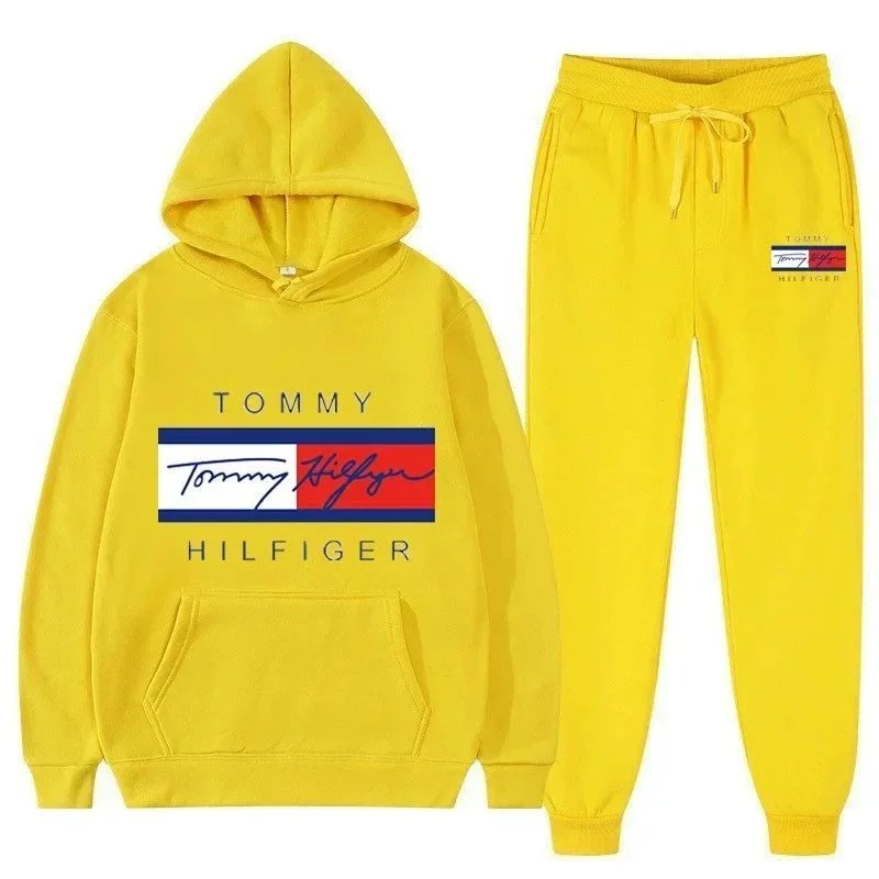 Tommy Hilfiger Yellow Classic Logo Tracksuit