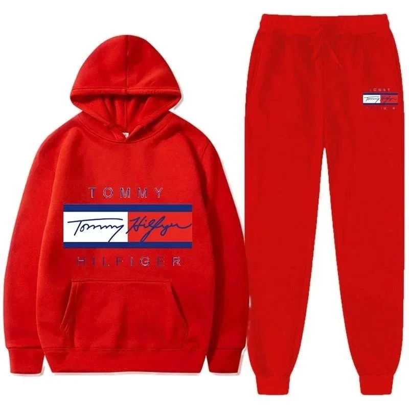 Tommy Hilfiger Red Classic Logo Tracksuit