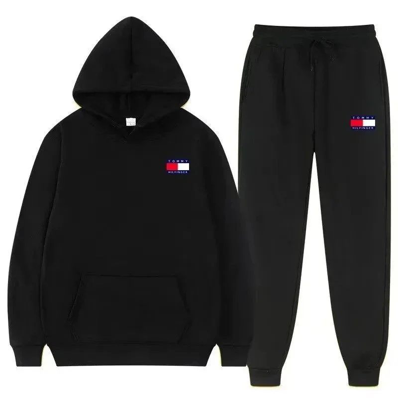 Tommy Hilfiger Classic Logo Black Tracksuit