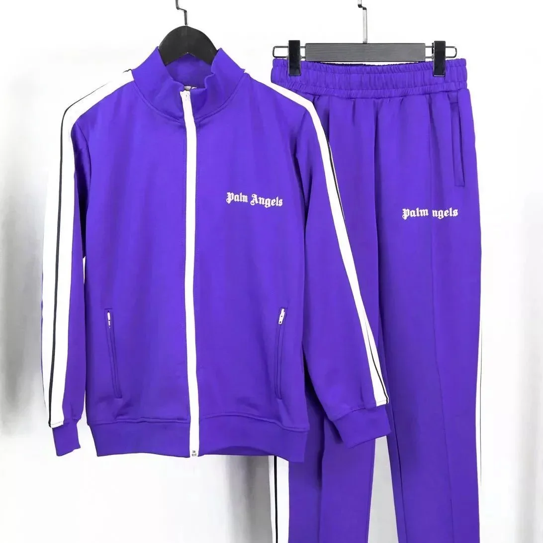 Palm Angels Purple Track Suit Set