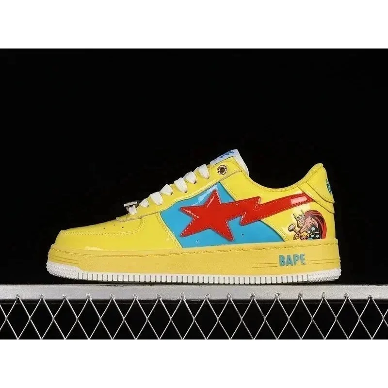 BAPE BAPE STA 15 Yellow/Red Star Sneakers