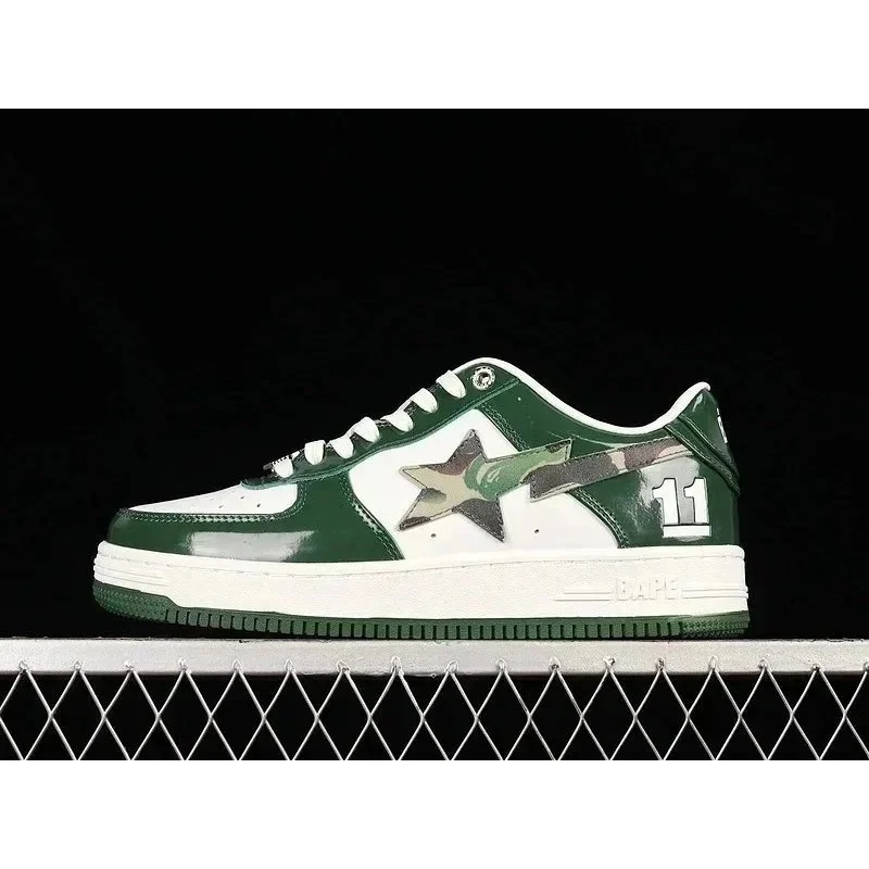 A Bathing Ape BAPE STA 17 Green Camo Sneakers