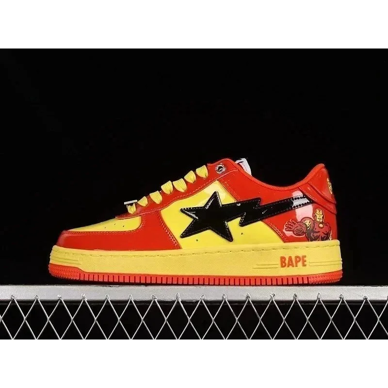 A Bathing Ape BAPE STA Iron Man Red/Yellow Sneakers
