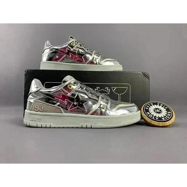 A Bathing Ape BAPE STA 93 Silver Star Sneakers
