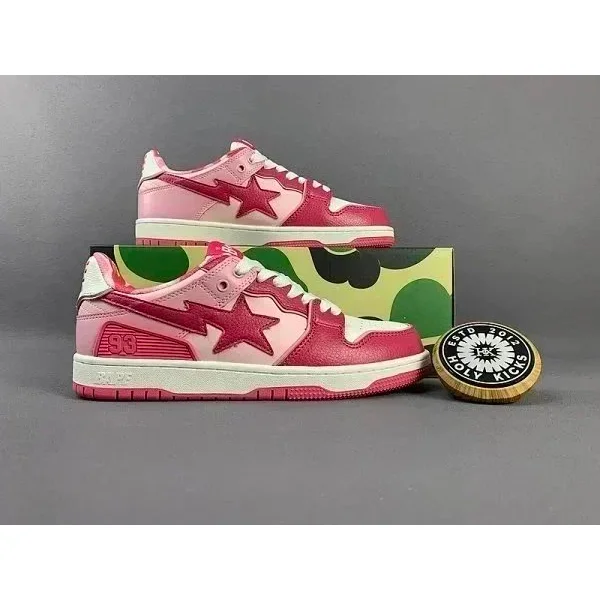 A Bathing Ape BAPE STA Pink Star Sneakers