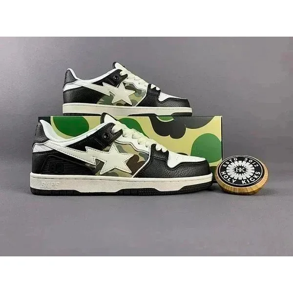A Bathing Ape BAPE STA Camo Star Black/White Sneakers