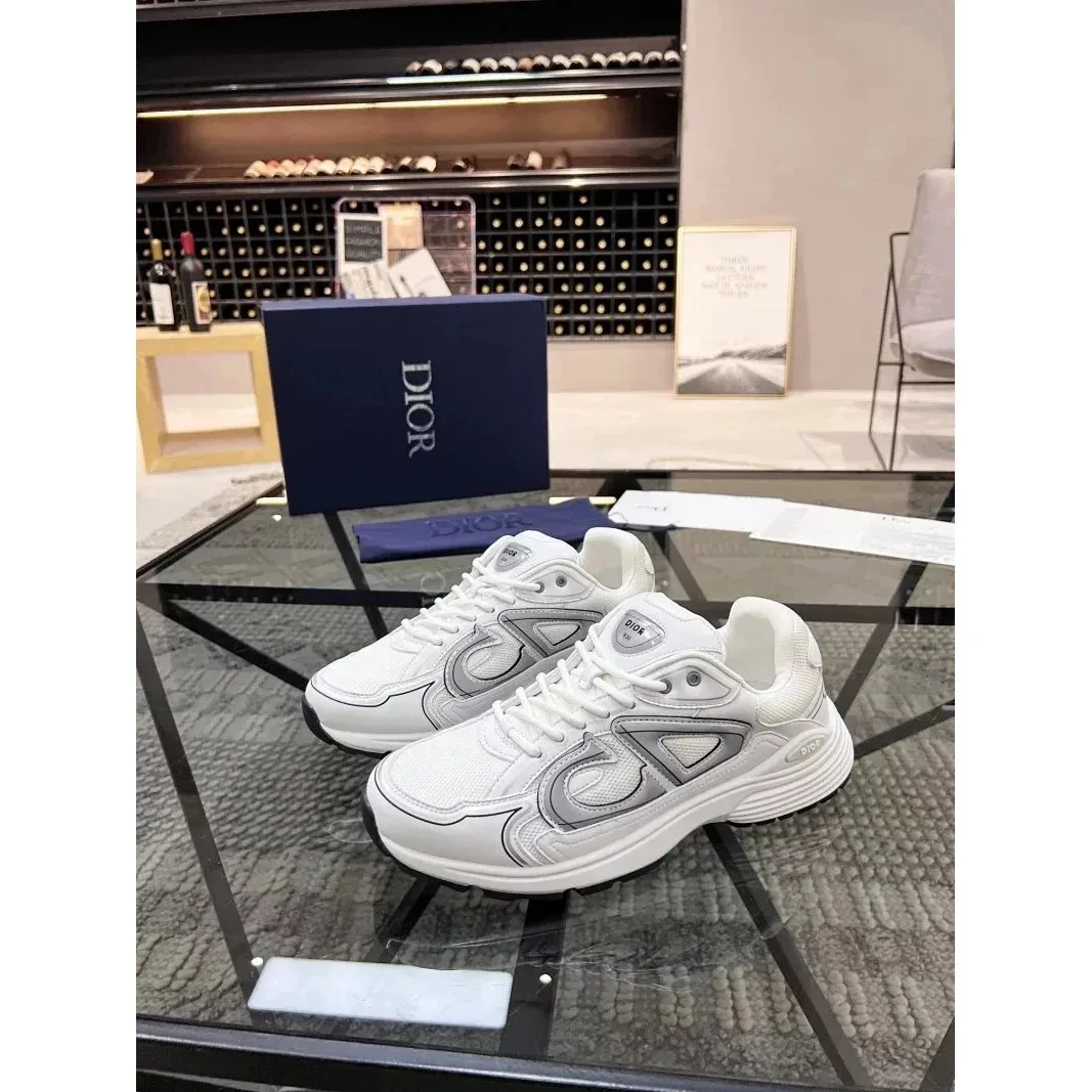 Dior Dior Book Tote White & Silver Sneakers