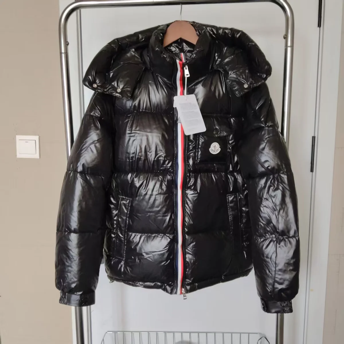 Moncler Maya Black Glossy Parka
