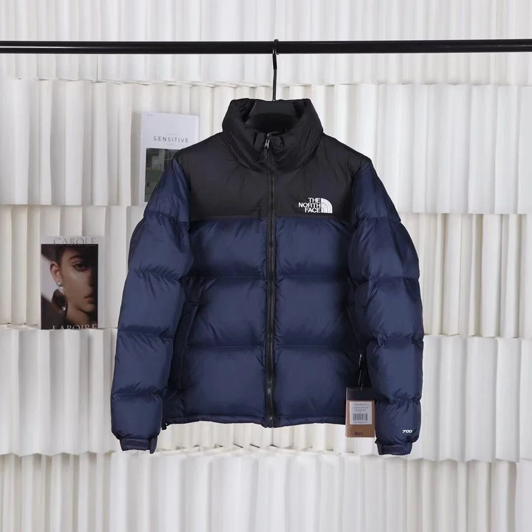 The North Face Nuptse Blue Black Parka