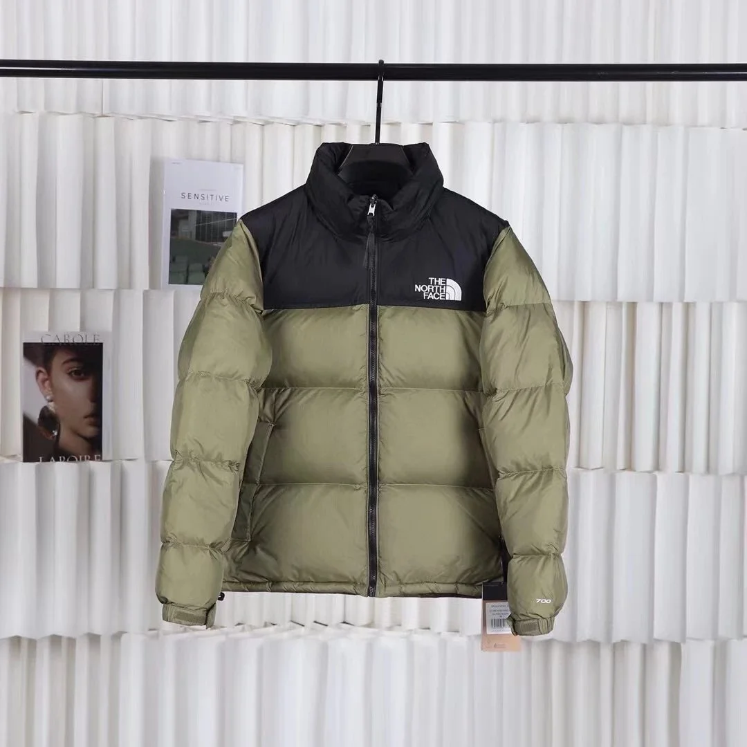 The North Face Nuptse Olive Black Parka