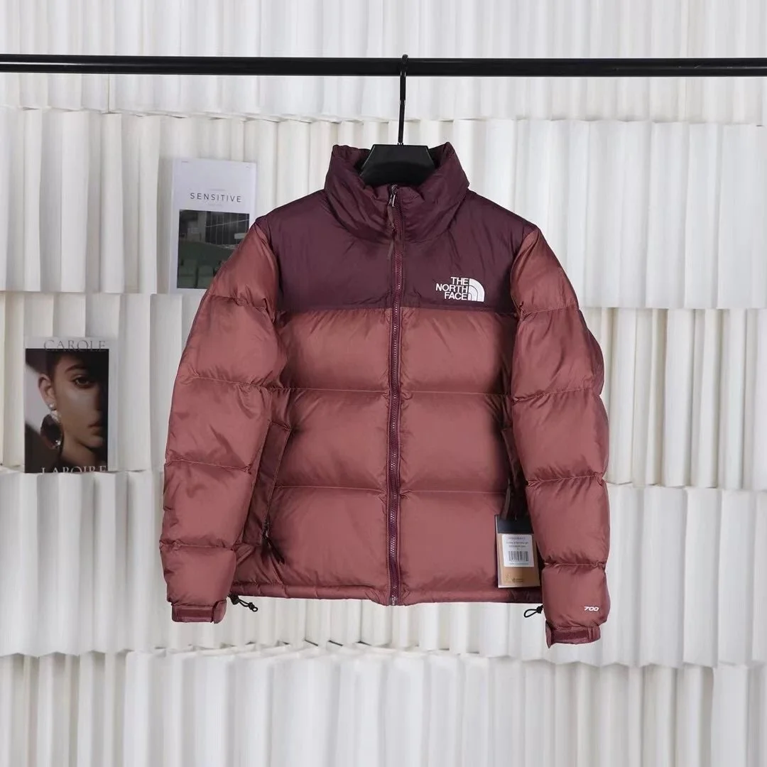 The North Face Nuptse Burgundy Down Jacket